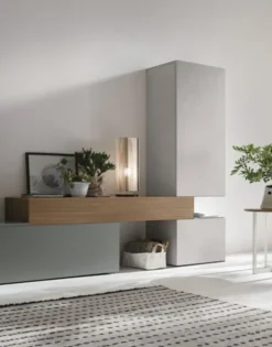 Outlet Scopri il prezzo riservato della parete attrezzata At114 di Pareti Attrezzate