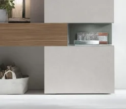 Outlet Scopri il prezzo riservato della parete attrezzata At114 di Pareti Attrezzate