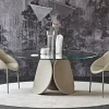 Scopri il Tavolo con piano in vetro rotondo a prezzo outlet!^Cattelan Italia New