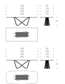 Tonin Casa Scopri il Tavolo in Vetro Rettangolare Tenso a prezzo scontato! Acquista ora!- Tavoli