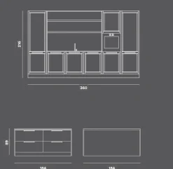 Scopri la cucina Futura compo.06 di in OFFERTA OUTLET^Colombini Casa New