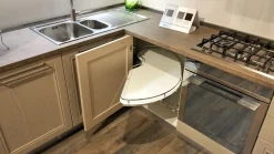 Scopri la Cucina Itaca moderna tortora ad angolo scontata del 50%!^Arredo3 Online