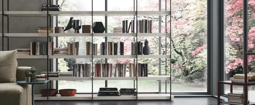 Scopri la libreria in laminato materico scontata -23%! A102 è qui! Librerie