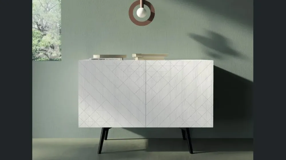 Discount Scopri la Madia Origami di in laccato opaco a prezzo Outlet! Madie