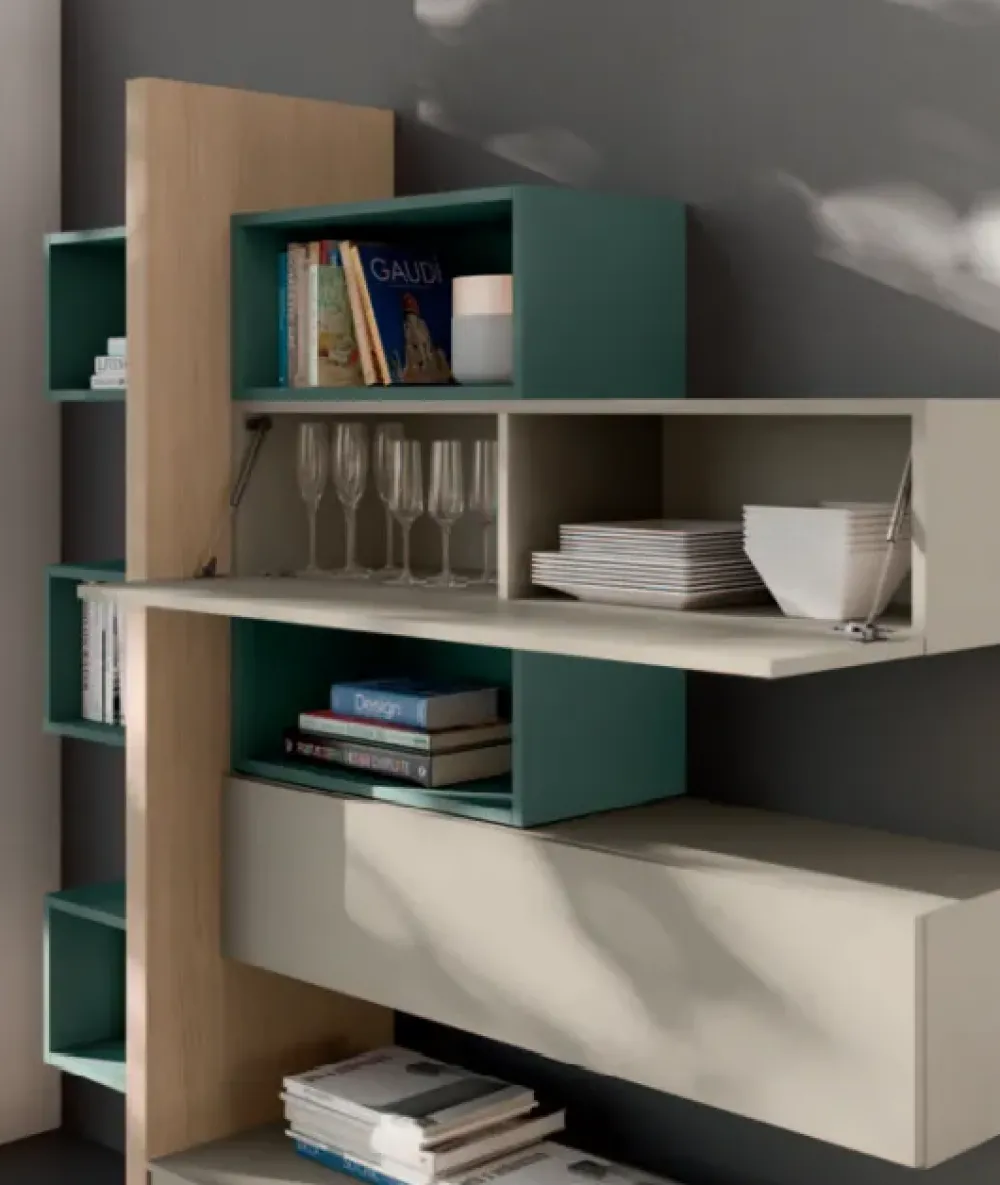 Clearance Scopri la Parete attrezzata Light day 08 di scontata del 31%! Pareti Attrezzate