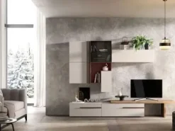 Gierre Mobili Scopri la parete attrezzata Abaco 5 Gierre a prezzo scontato! Stile moderno.- Pareti Attrezzate