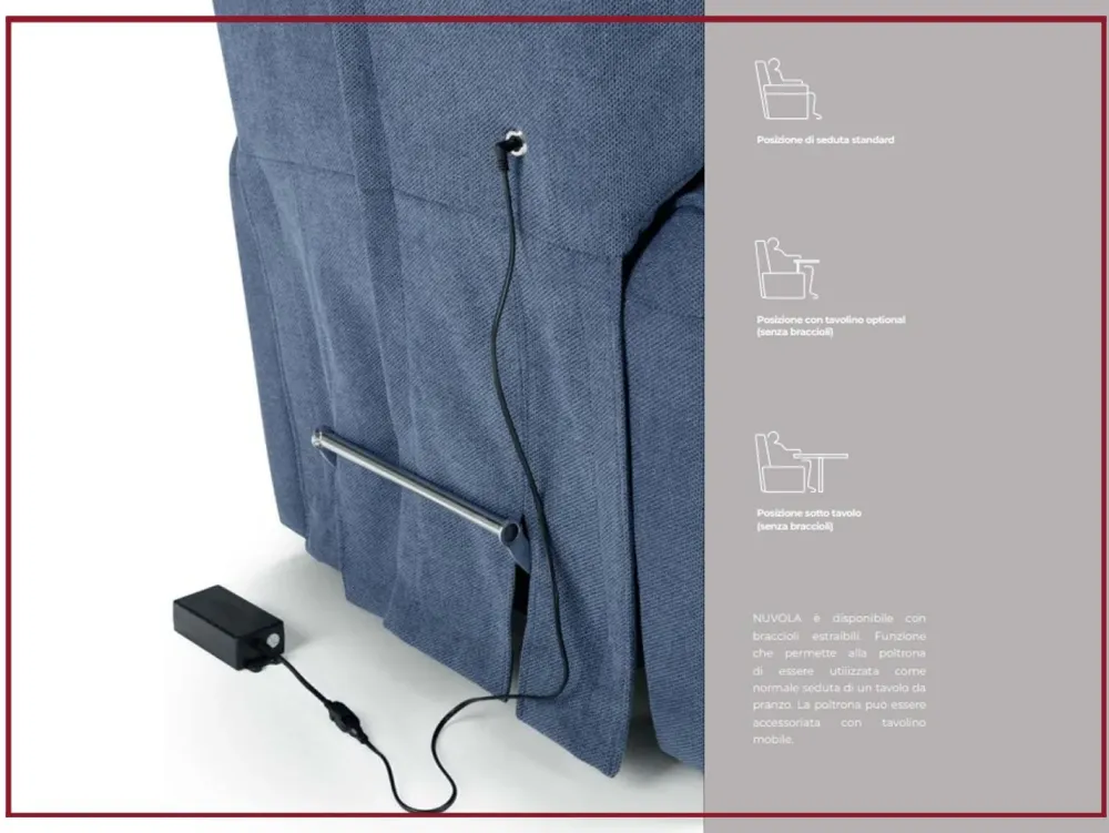 Egoitaliano Scopri la Poltrona Relax Nuvola di in Offerta Outlet! Movimento relax incluso.- Poltrone Relax