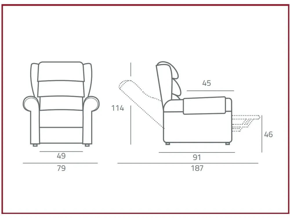 Egoitaliano Scopri la Poltrona Relax Nuvola di in Offerta Outlet! Movimento relax incluso.- Poltrone Relax