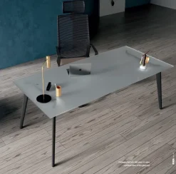 Scrivania direzionale - ufficio completo rhea  in vetro a prezzo scontato Arredo Ufficio