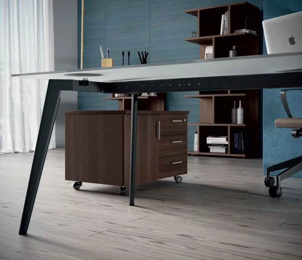 Scrivania direzionale - ufficio completo rhea in vetro a prezzo scontato Arredo Ufficio