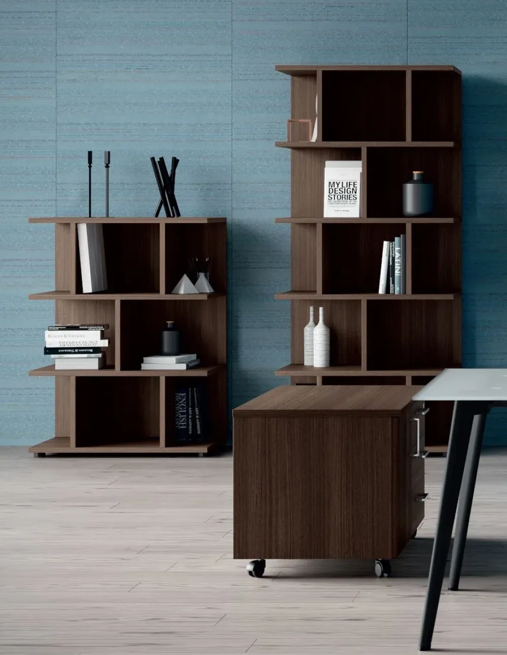 Scrivania direzionale - ufficio completo rhea in vetro a prezzo scontato Arredo Ufficio