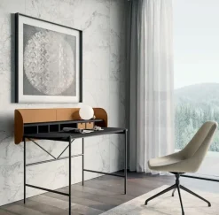 Dall'Agnese Scrivania direzionale in pelle Supernova * a marchio con forte sconto- Arredo Ufficio