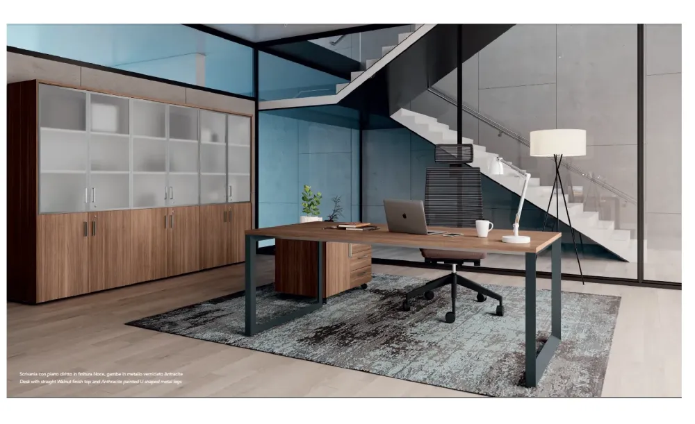 New Scrivania direzionale in legno E ufficio completo stratos plus a marchio con forte sconto Arredo Ufficio