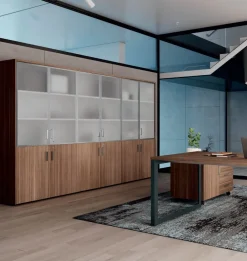 New Scrivania direzionale in legno E ufficio completo stratos plus a marchio con forte sconto Arredo Ufficio