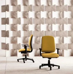 Scrivania direzionale in legno Luca - postazione home office con sedia a prezzi convenienti^Las Mobili