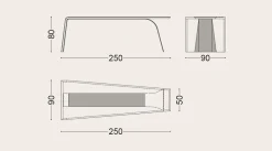 Sale Scrivania direzionale in pelle Scrivania acciaio e pelle luxury italia a marchio con forte sconto Arredo Ufficio