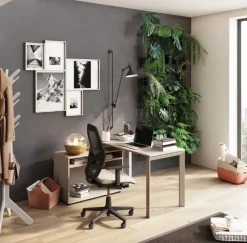 Las Mobili Scrivania direzionale in legno Andrea - postazione home officecon sedia a marchio a prezzi convenienti- Arredo Ufficio