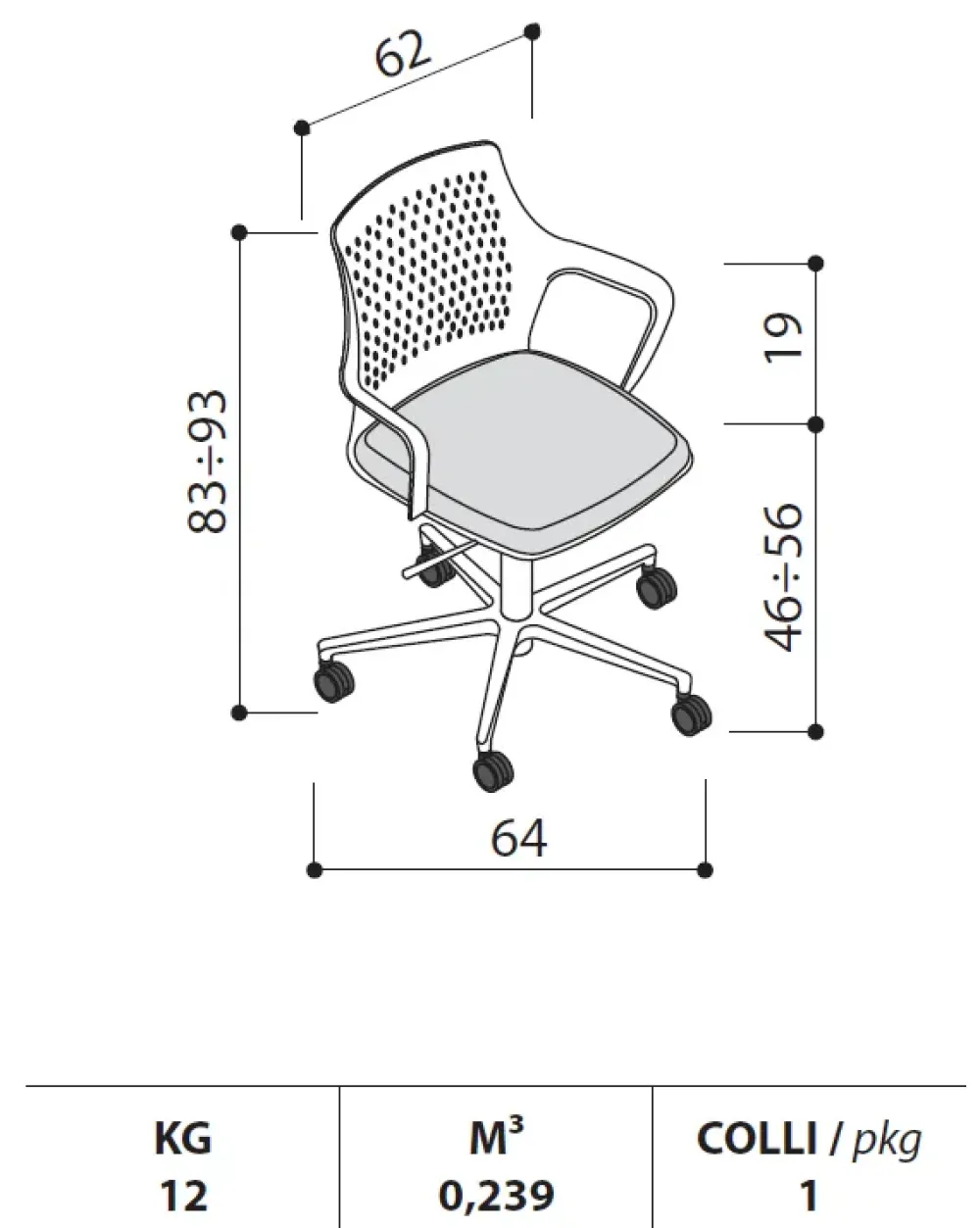 Las Mobili Scrivania direzionale in legno Andrea - postazione home officecon sedia a marchio a prezzi convenienti- Arredo Ufficio