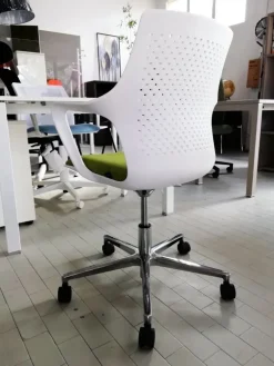 Las Mobili Scrivania direzionale in legno Andrea - postazione home officecon sedia a marchio a prezzi convenienti- Arredo Ufficio