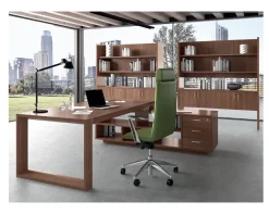 Flycom Scrivania direzionale in legno Direzionale forma e mobile boiserie a prezzi outlet- Arredo Ufficio