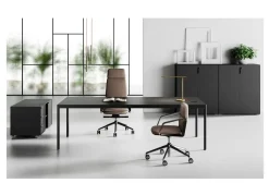 Las Mobili Scrivania direzionale modello Fil rouge - ufficio completo in legno ad un prezzo vantaggioso- Arredo Ufficio