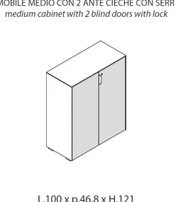 Las Mobili Scrivania direzionale modello Fil rouge - ufficio completo in legno ad un prezzo vantaggioso- Arredo Ufficio