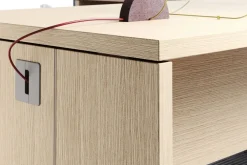 Las Mobili Scrivania direzionale modello Delta - composizione ufficio completo in legno ad un prezzo speciale- Arredo Ufficio