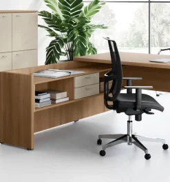 Las Mobili Scrivania direzionale modello Delta - composizione ufficio completo in legno ad un prezzo speciale- Arredo Ufficio