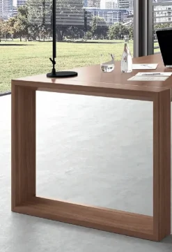 Flycom Scrivania direzionale modello Scrivania direzionale forma e mobiletto in legno ad un prezzo vantaggioso- Arredo Ufficio