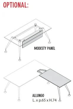 Discount Scrivania direzionale modello Direzionale enosi evo in OFFERTA OUTLET Arredo Ufficio