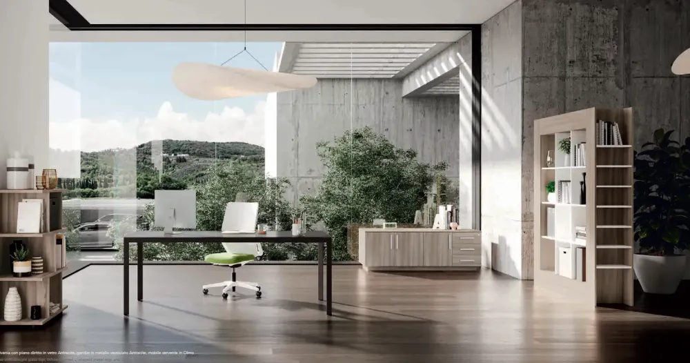 New Scrivania direzionale Scrivania direzionale eos con mobili in vetro a prezzo scontato Arredo Ufficio