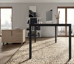 Sale Scrivania direzionale Scrivania direzionale eos con armadi in legno a prezzo Outlet Arredo Ufficio