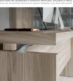 Hot Scrivania direzionale Ufficio completo  in legno a prezzo Outlet Arredo Ufficio