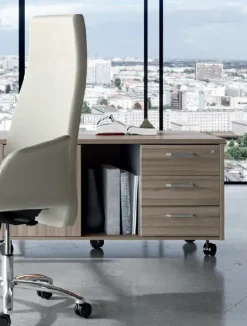 Hot Scrivania direzionale Ufficio completo in legno a prezzo Outlet Arredo Ufficio