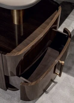 Scrivania Scrivania luxury pelle e ottone  in legno a prezzo Outlet^Md work