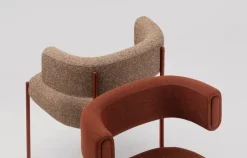 Sedia Amelie da soggiorno realizzata in tessuto scontata del 30%^MIDJ Discount