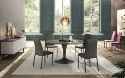 Sedia Blitz plus da soggiorno realizzata in ecopelle scontata del 45%^Ozzio Discount