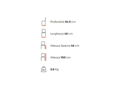 Sedia Bond SCONTATA a PREZZI OUTLET^Zamagna Best