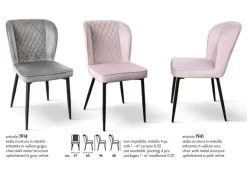 Collezione esclusiva SEDIA Lara a PREZZO OUTLET- Sedie