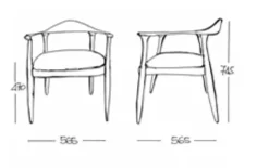 FGF Mobili Sedia con braccioli Class a prezzo ribassato- Sedie