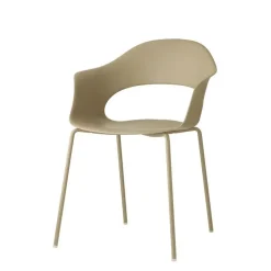 Online Sedia con braccioli Mod lady b go green tortora di a prezzo scontato Sedie