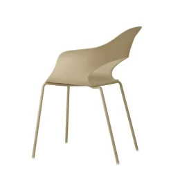 Online Sedia con braccioli Mod lady b go green tortora di a prezzo scontato Sedie