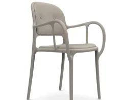 Sedia con braccioli Sedia mila' con cuscini beige di a prezzo Outlet^Magis New