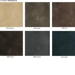 Sedia con schienale alto Kay couture - synthetic nubuck argilla di a prezzo scontato Sedie