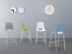 Sedia con schienale medio Eva 4   a prezzo ribassato^Point House