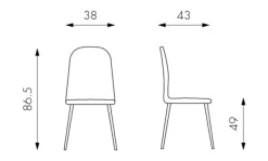 Stones Sedia da cucina Annalisa in Offerta Outlet- Sedie