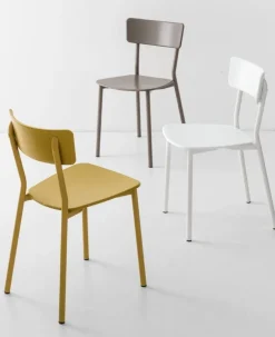 Online Sedia da cucina Jelly metal a prezzo Outlet Sedie