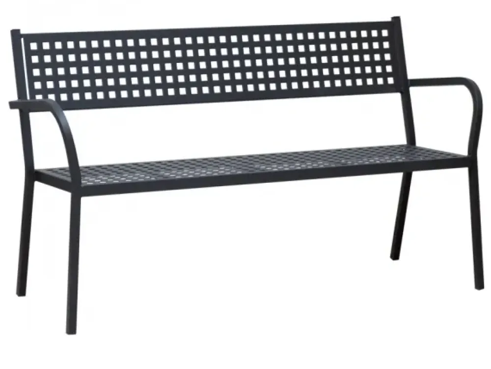 Sedia da giardino modello Panca alice con braccioli colore ferro antico in Offerta Outlet^Vermobil Best