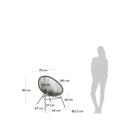 Julia Sedia da giardino modello Mod samantha in Offerta Outlet- Sedie Da Giardino