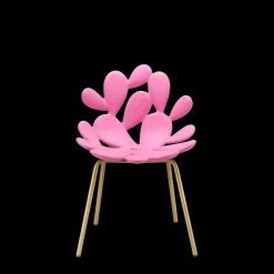 Sedia da giardino Sedia filicudi ottone e rosa brillante – set 2 pezzi in Offerta Outlet^Qeeboo Outlet